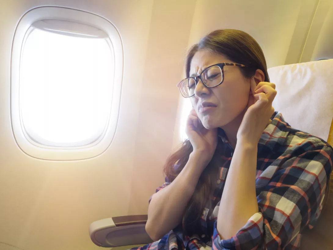 Ear wax pain when flying